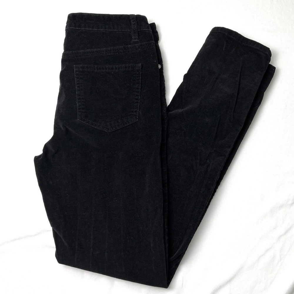 Buffalo David Bitton Mid Rise Marvel Stretch Skinny Velvet Women Size 6/28 Black